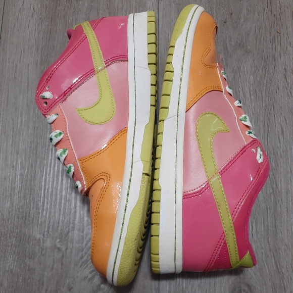 Nike Other - Nike Dunk Low Rainbow Sherbet Citron Peach 5 1/2 Youth